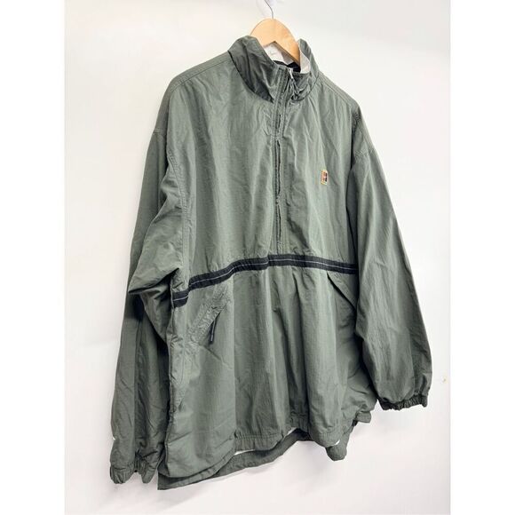 Vintage Nike Jacket Mens Full Zip Extra Large Olive Green Windbreaker - Picture 6 of 10
